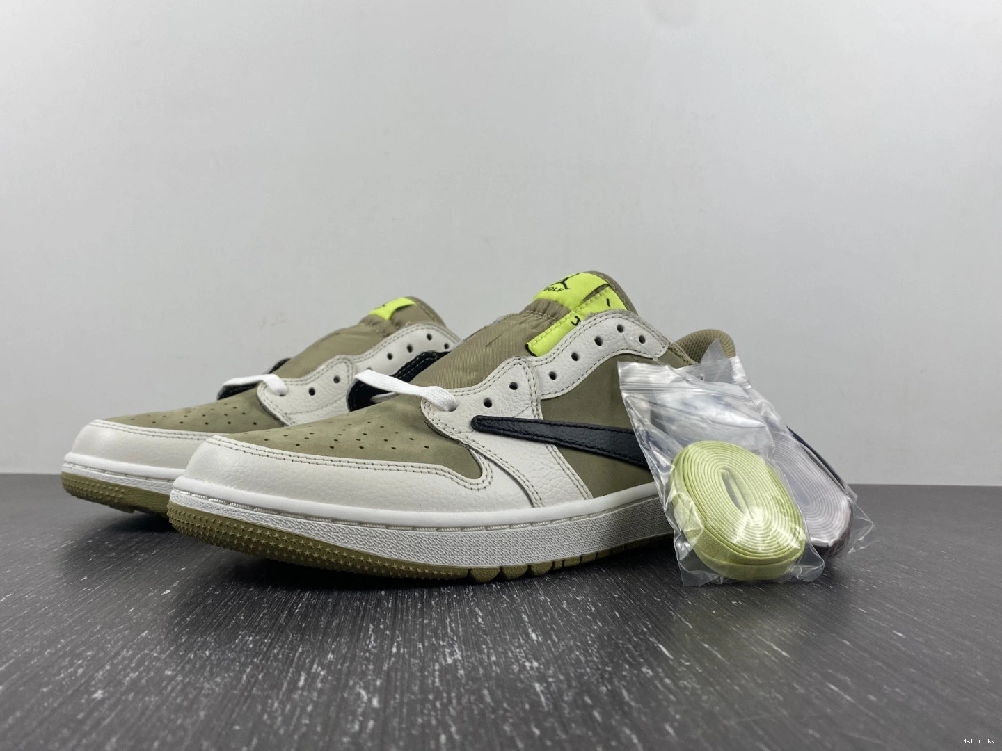 Retro 1 Neutral Golf Jordan FZ3124-200 Olive Low Scott Travis 0423